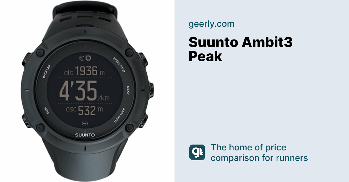 Suunto Ambit3 Peak running watch Impartial reviews price